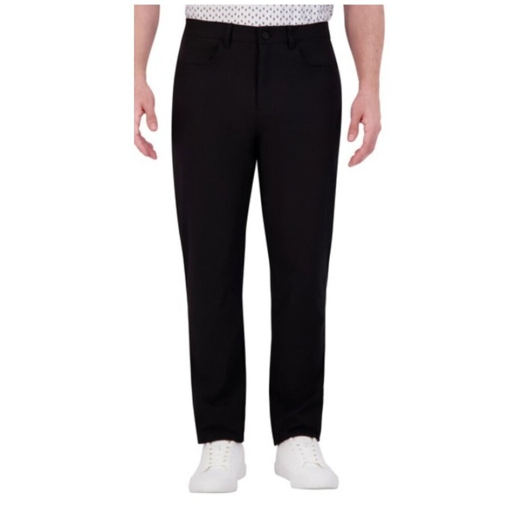 Ben Sherman Sport Tech Pants Mens 34x30 Black Slim Straight Stretch Golf Travel